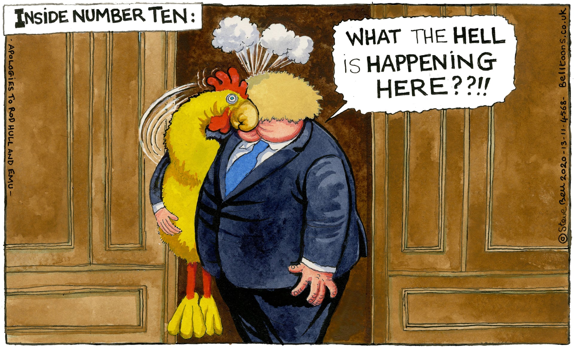 Steve Bell on Boris Johnson's 10-point green plan – cartoon. | e-mc2.gr